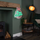 38cm x 40cm Light up Red and Green Neon Flex Merry Christmas Ball