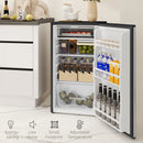 HOMCOM 91L Freestanding Under Counter Fridge Silver
