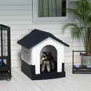 PawHut Dog Kennel for Outside, for XS and S Dogs, 80 x 69 x 76cm, Grey