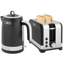 HOMCOM 3000W Rapid Boil Kettle And Toaster Set With Otter Thermostat, Black