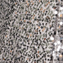 40cm/68cm Silver Fabric Folding Christmas Tree Skirt Decoration with Sequins