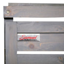1.35m x 1.14m Large Grey Wooden Outdoor Garden Double Wheelie Bin Store Storage for 2 Bins