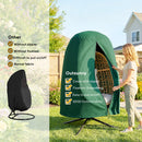 Outsunny Hanging Egg Chair Cover Garden Swing Chair Cover Waterproof, Green