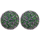 HOMCOM Set Of 2 Artificial Topiary Balls Indoor Outdoor Faux Boxwood Balls