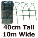 Green PVC Coated Metal Garden Patio Border Fencing