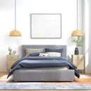 HOMCOM Bedside Tables Set Of 2 With Drawer Cabinet Adjustable Shelf Natural