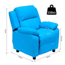 HOMCOM  Children's Recliner storage armchair - Blue
