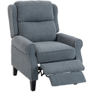HOMCOM Recliner Armchair, Fabric Recliner Chair, Grey