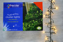 960 LED 12.4m Premier Clusterbrights Indoor Outdoor Multifunction Mains Operated Christmas Cluster Lights with Timer in Warm White