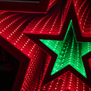 47cm Light up Star Infinity Christmas Decoration with Red and Green LEDs