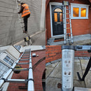 4.7m Telescopic Ladder Multi-Purpose folding Ladders Telescopic Extendable Portable Sturdy Loft Ladder