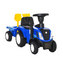 HOMCOM Baby Ride On Car and Trailer - Blue