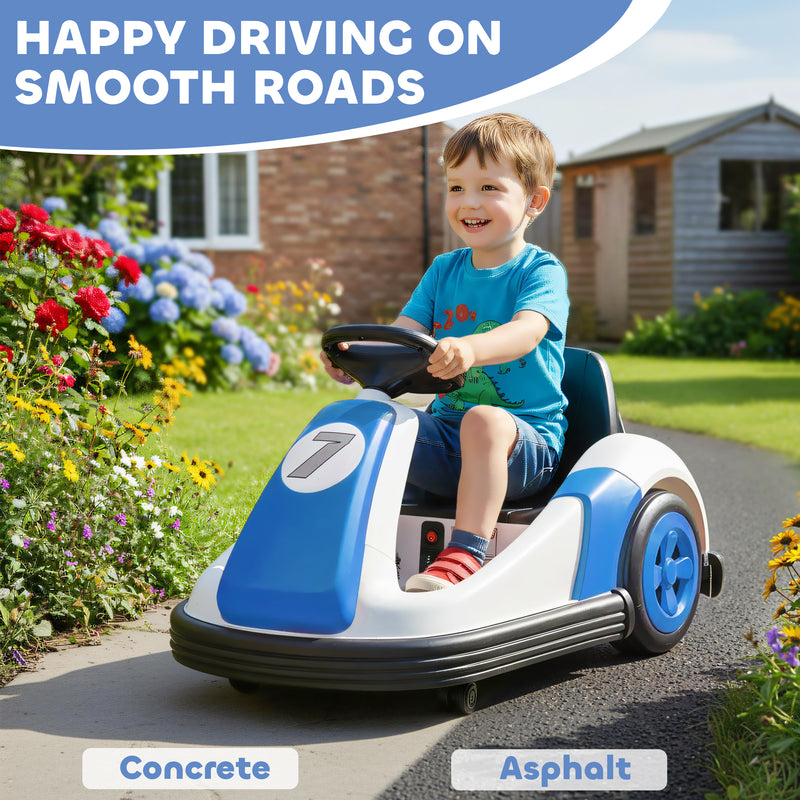AIYAPLAY Kids Bumper Car with 360-Degree Rotation Spin, Safety Belt