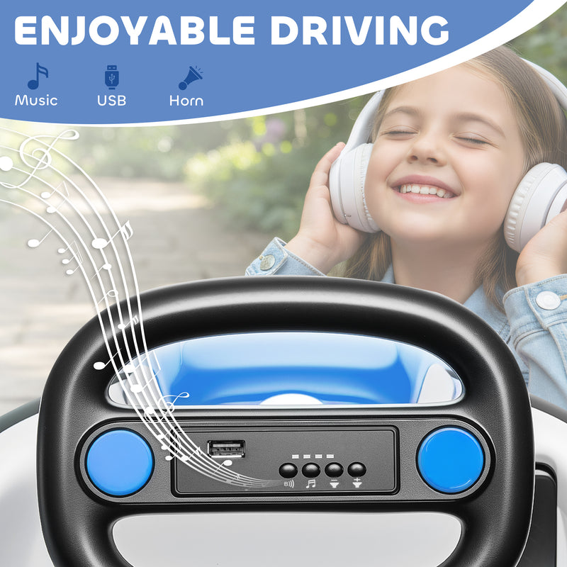 AIYAPLAY Kids Bumper Car with 360-Degree Rotation Spin, Safety Belt