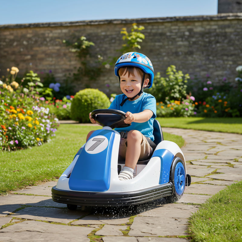 AIYAPLAY Kids Bumper Car with 360-Degree Rotation Spin, Safety Belt