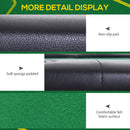 SPORTNOW Foldable Poker Mat, 10-Player Table Top with Cup Holders, Carry Bag