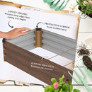 Outsunny Galvanised Raised Bed For Garden, Outdoor Elevated Planter Box