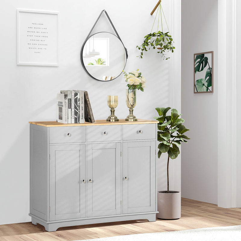 HOMCOM Sideboard Buffet Cabinet With Storage Cabinets And Drawers