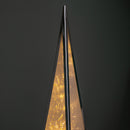 45cm Light Up Holographic Christmas Pyramid Decoration With Warm White LEDs