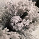 6ft (1.8m) Premier Christmas Snow Flocked Green Garland with Pine Cones