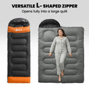 Outsunny Sleeping Bag For Adults, Lightweight & Compact Sleeping Bag, Grey
