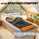 Outsunny Sleeping Bag For Adults, Lightweight & Compact Sleeping Bag, Grey