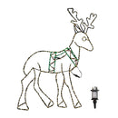 1.4m x 86cm Light up FlexiBrights Standing Christmas Reindeer with 420 Multi-Coloured LEDs