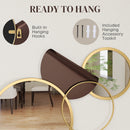 HOMCOM Metal Wall Art, Decorative Mirror Decor for Living Room, Gold Tone