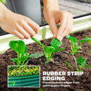Outsunny Galvanised Raised Garden Bed Planter Box, Light Green