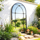 Outsunny Arched Mirror, Decorative Wall Mirrors, Black