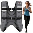 HOMCOM 8KG Weighted Vest with Adjustable Straps, Pocket, Reflective Strips