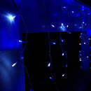 960 LED 23.8m Snowing Iciclebrights Indoor Outdoor Multifunction Christmas Icicle Lights on Clear Cable with Timer in Blue & White