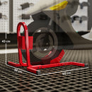 HOMCOM Adjustable Motorcycle Wheel Chock Motorbike Holder With Metal Frame