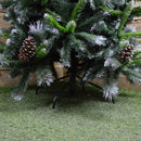 7ft (2.1m) Frosted Glacier Pine Snow Tipped Christmas Tree with Pinecones and 956 Tips
