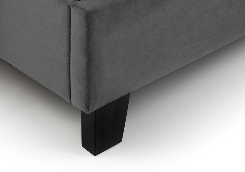 Rosa 90cm Single Bed - Grey