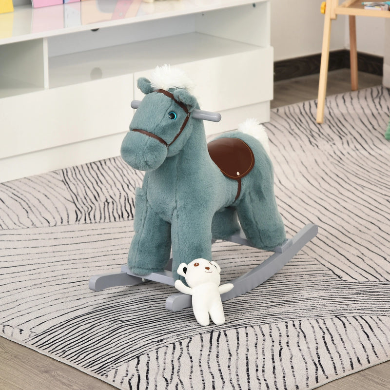 HOMCOM Children Rocking Horse - Blue