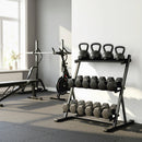 SPORTNOW Dumbbell Rack 3-Tier Weight Organiser for Home Gym 200 KG Capacity