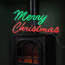 50cm Light up Merry Christmas Neon Flex Sign in Green and Red