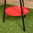 35cm (14") Round Metal Garden Barbecue with Windshield & Shelf