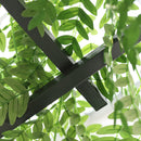 Outsunny Garden Arch Arbor for Decorative Climbing Plants Lawn Garden