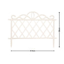 27cm x 48cm  Plastic Garden Border Fence Edging with Lattice Design