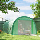 Outsunny Walk-in Tunnel Greenhouse, Upgraded Structure, Mesh Door & Windows
