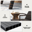 Outsunny PE Rattan Sun Lounger with 4-Level Adjustable Backrest