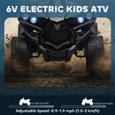 AIYAPLAY 6V Kids ATV, Battery Powered Ride on Car for Ages 3-8 Years