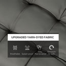 Outsunny Set of 4 Outdoor Seat Cushion with Ties, for Garden Furniture, Grey