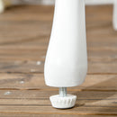 Outsunny Aluminium Bistro Set Garden Coffee Table Chair Outdoor Dining Set White