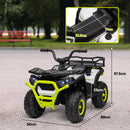 AIYAPLAY 12V Kids Quad Bike w/ 4 Suspension Wheels, for 3-5 Years