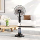 HOMCOM Spray Misting Fan, Pedestal Fan W/ Oscillation, Tilt, 120 Cm