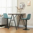 HOMCOM Bar Stools Set Of 2, Modern Armless Bar Chairs