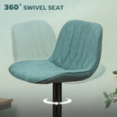 HOMCOM Bar Stools Set Of 2, Modern Armless Bar Chairs